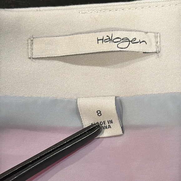 Halogen Pink Gray Starburst Color Block Legally Blonde Pencil Skirt Womens 8 - Picture 9 of 14